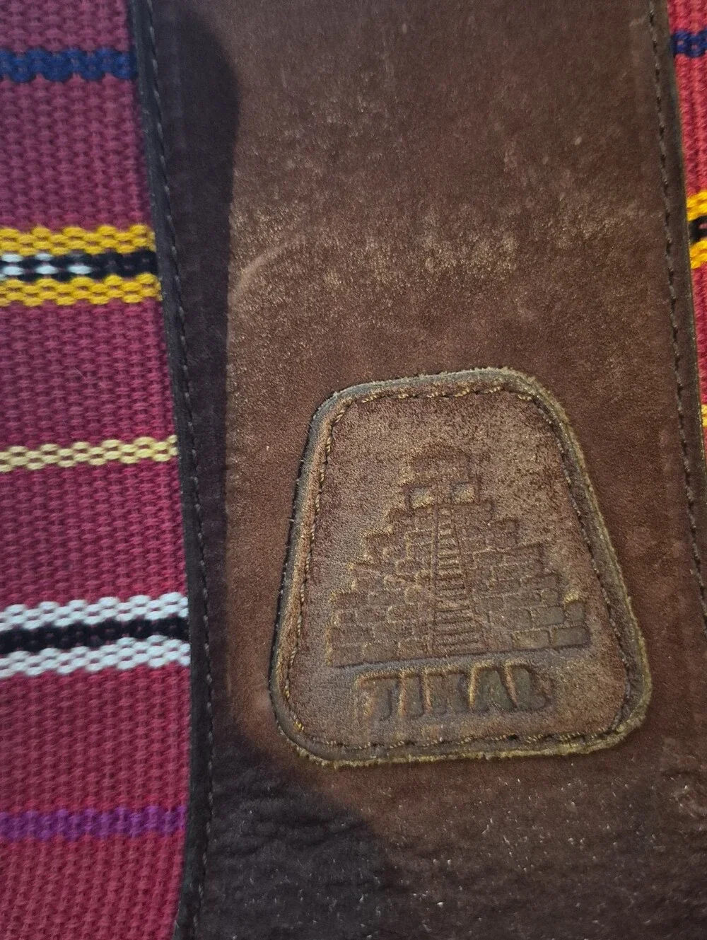 Vintage Tikal Guatemala Woven Huipil Hobo Bag